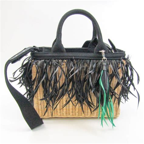 Prada Midollino Bamboo Shoulder Bag w/ Tags 